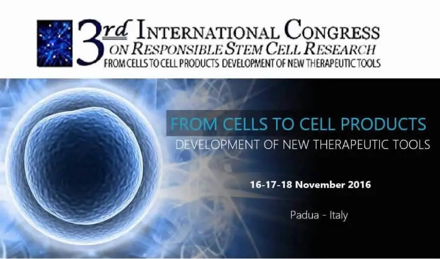 Convenzione: 3th International Congress on Responsible Stem cell Research